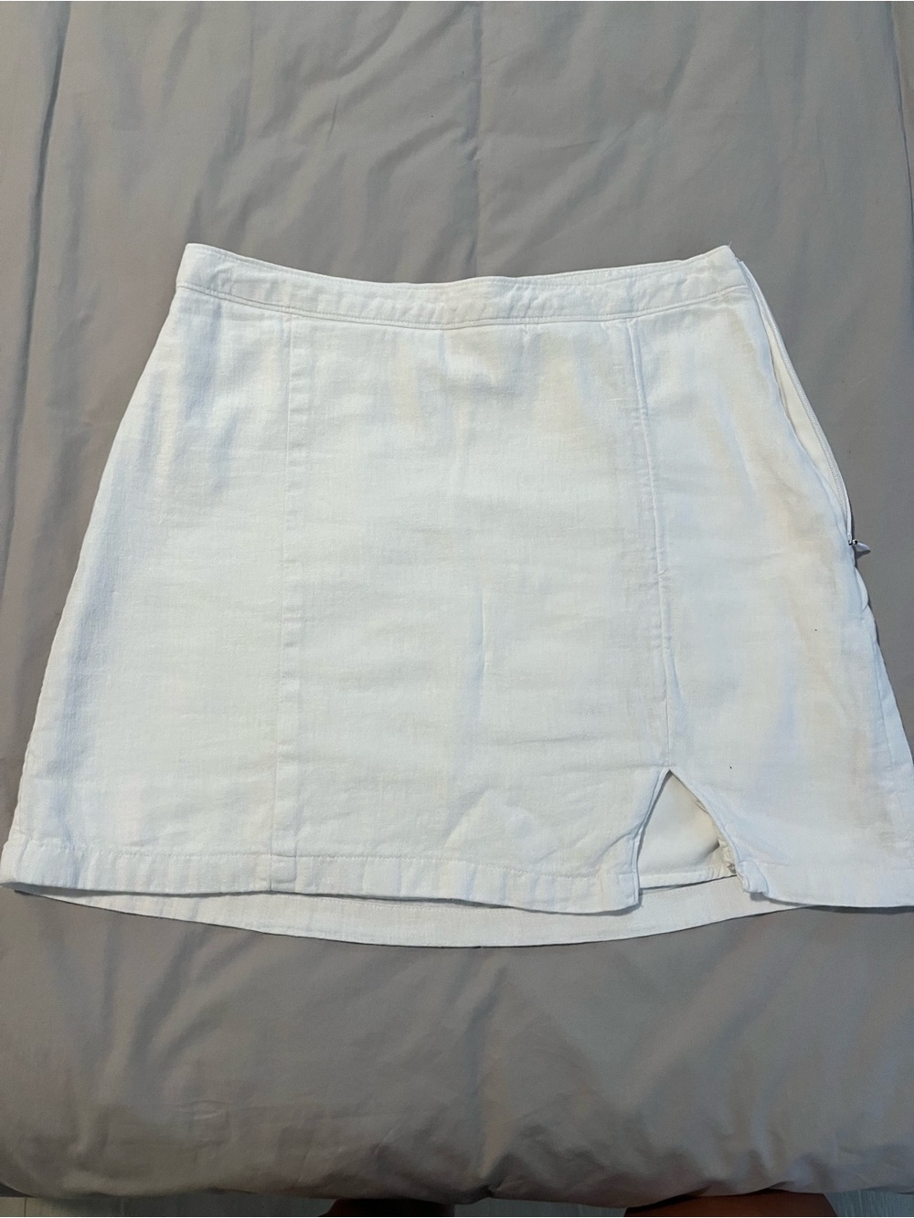 Abercrombie White linen skirt